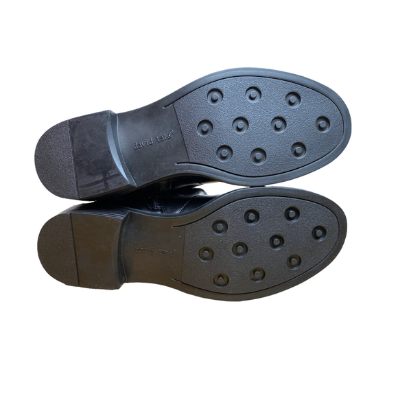 David Tate Mustang Wide Shaft Tall Black Boots 7 - Picture 9 of 11